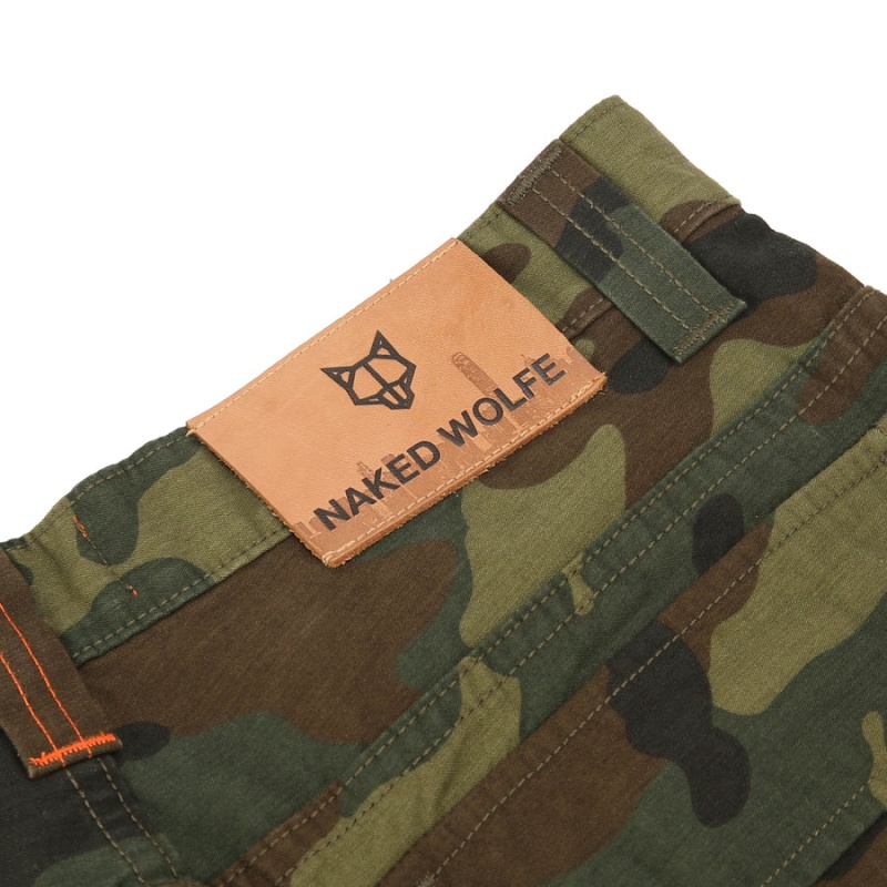 Naked Wolfe Baggy Pocket Cargo Logo Muške Hlače Zelene Crne | SSX2731PM