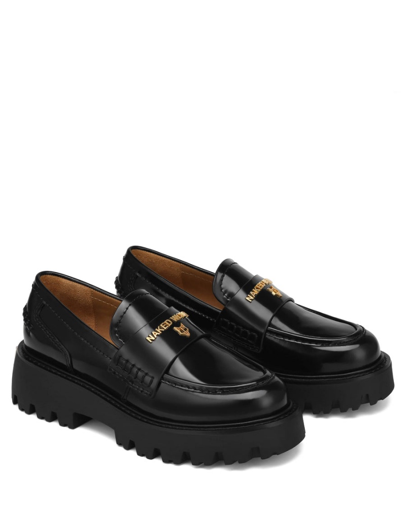 Naked Wolfe Flawed Box Ženske Loafers Crne | MEX3555GB