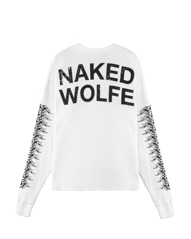 Naked Wolfe Thermal Muške Dukserice Bijele | NXB8262NN