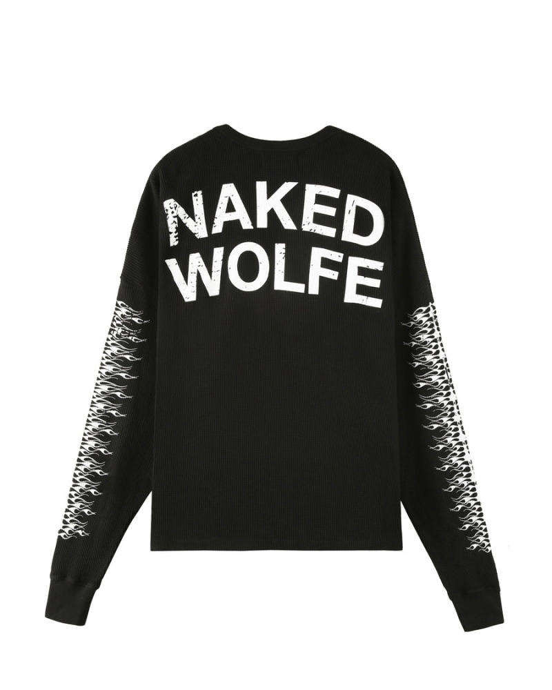 Naked Wolfe Thermal Muške Dukserice Crne | PEM6819SO